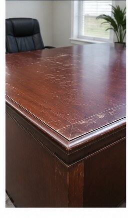 Executive Office Wood Touch-Ups — before